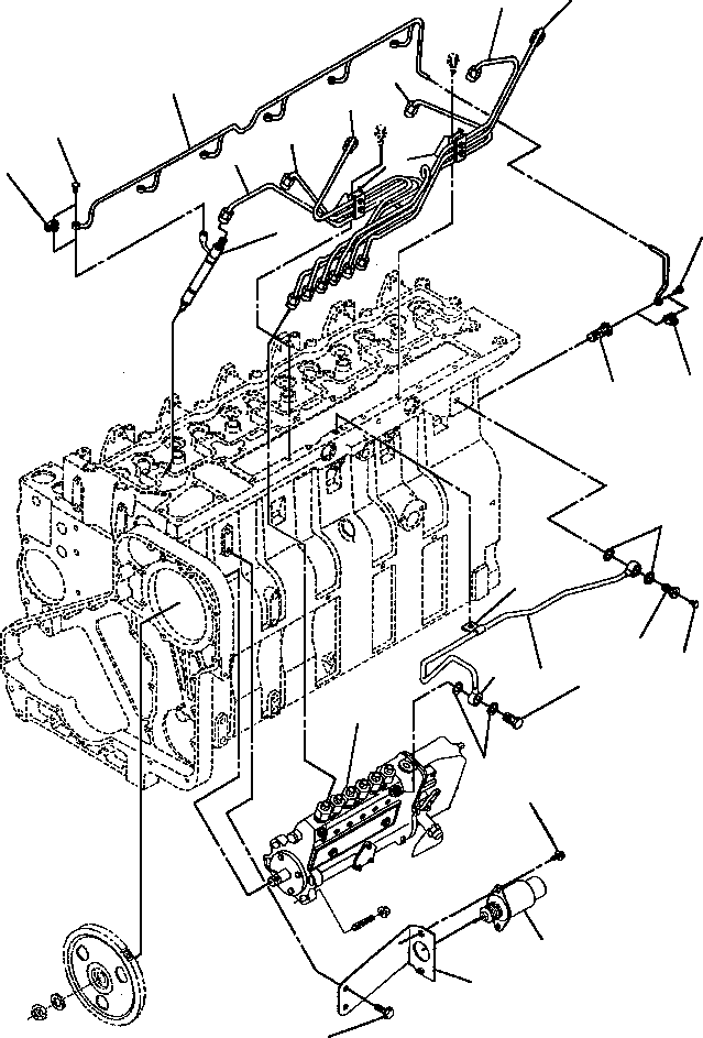 TUBE, FUEL SUPPLY - CYLINDER NO. 3 1241 040 H1 KOMATSU
