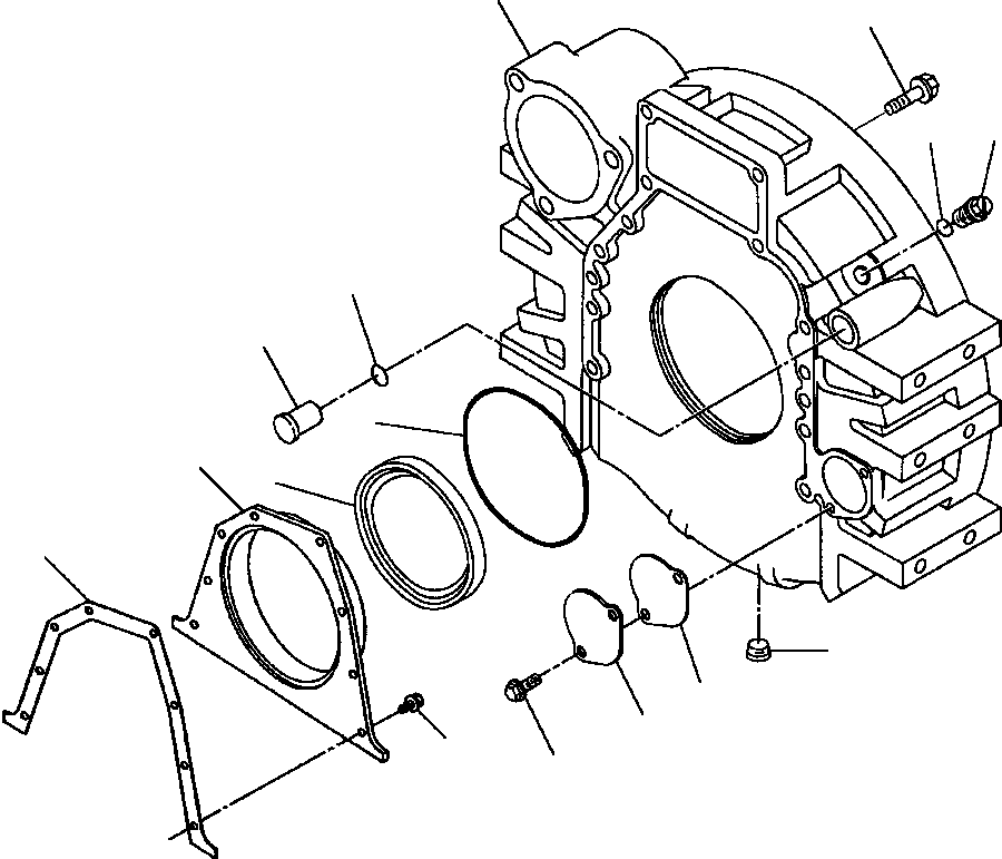 Задняя крышка 1295 294 H1 KOMATSU
