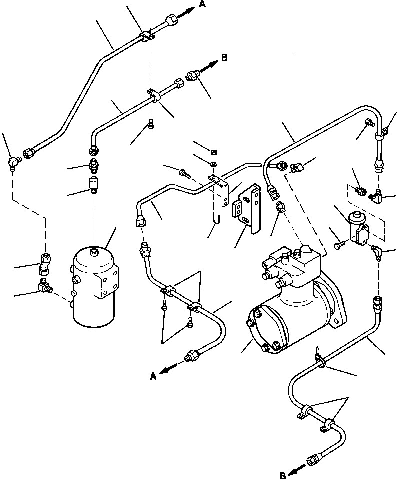 BRACE, AIR COMPRESSOR 423-01-A1260 KOMATSU