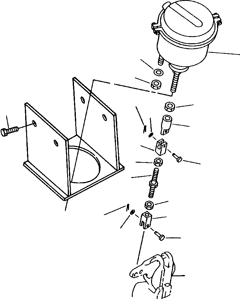 BRACKET, AIR CYLINDER MOUNTING 423-43-17780 KOMATSU