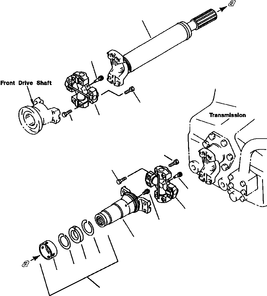 DRIVE SHAFT ASSY, CENTER 423-20-A1110 KOMATSU
