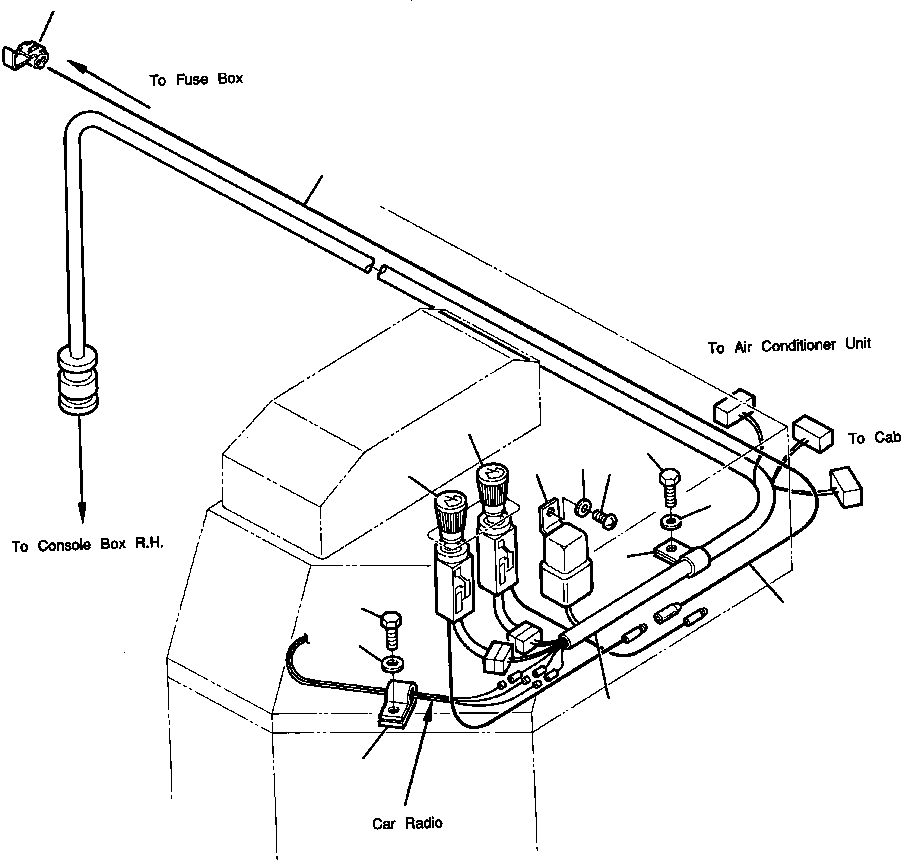CONNECTOR, WIRE - AT FUSE BOX 421-06-A1150 KOMATSU