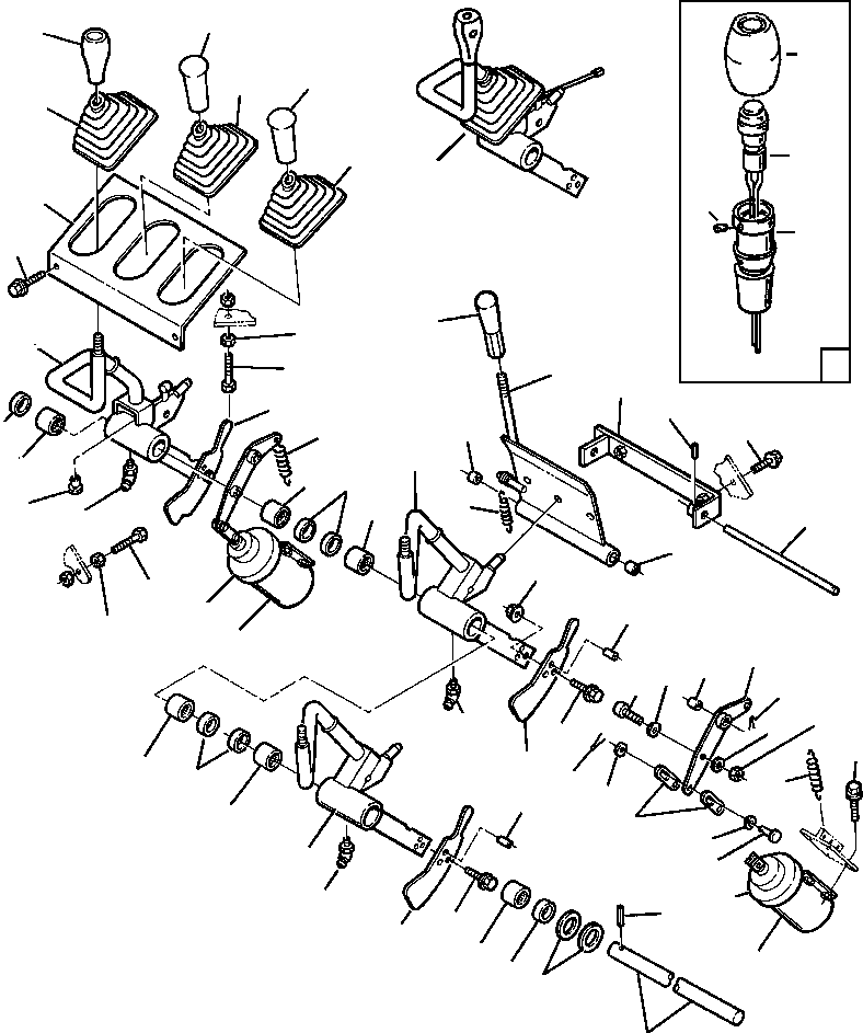 LEVER, FRONT ATTACHMENT CONTROL 423-877-1530 KOMATSU