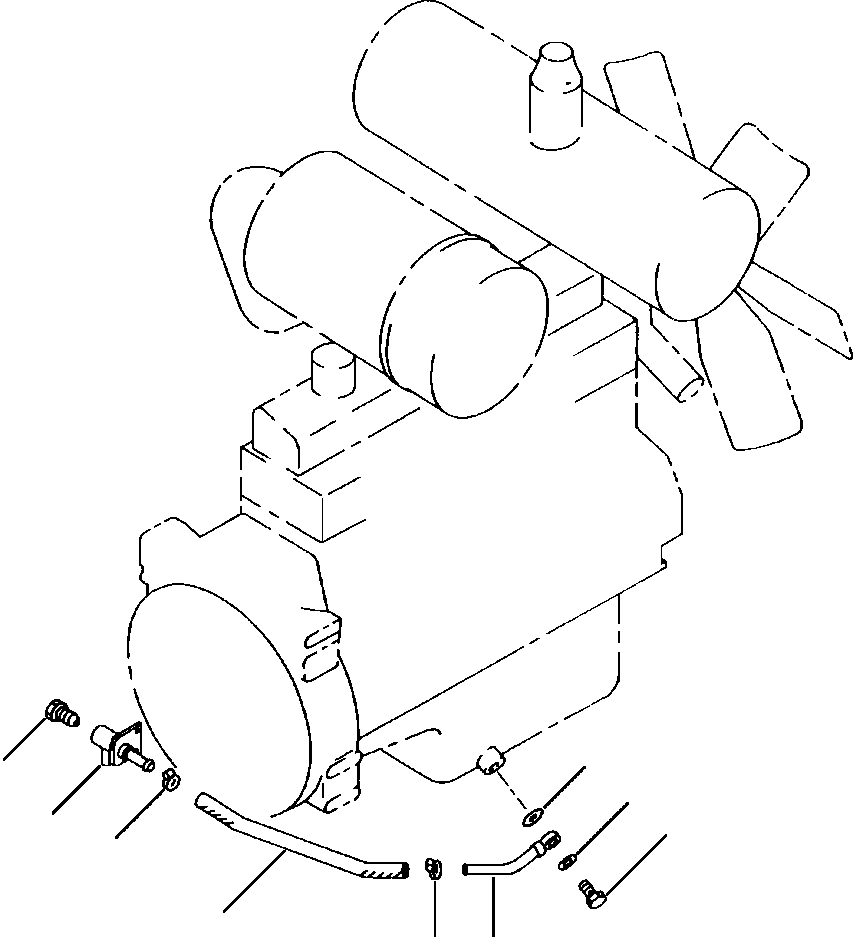 TUBE, DRAIN 423-01-11220 KOMATSU