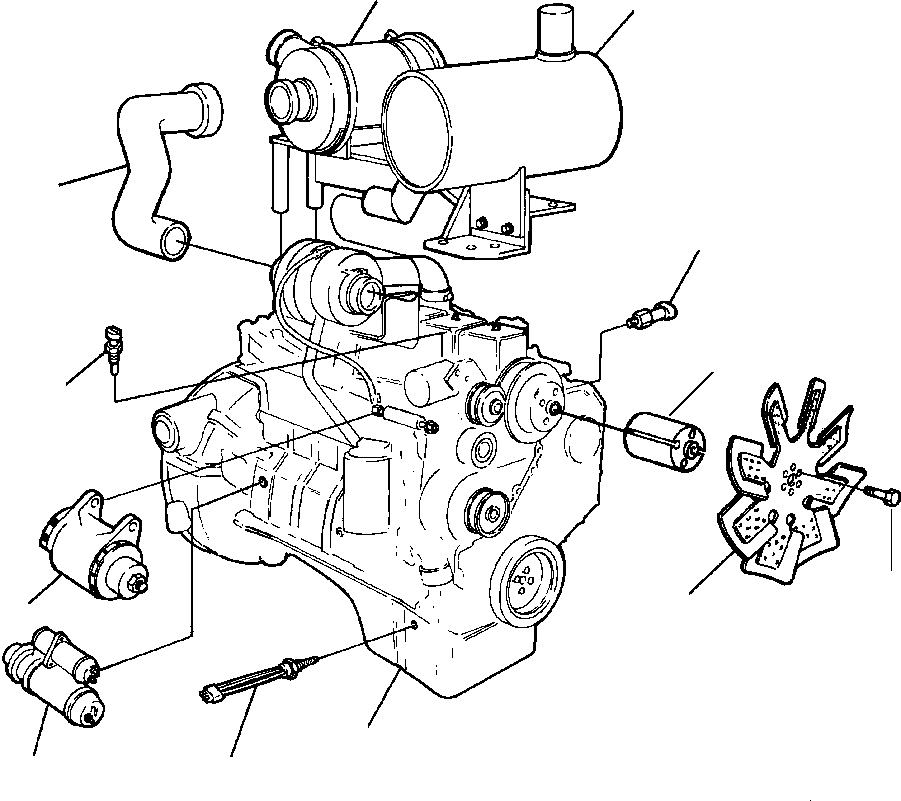 ENGINE AND ACCESSORIES 423-01-A1010 KOMATSU