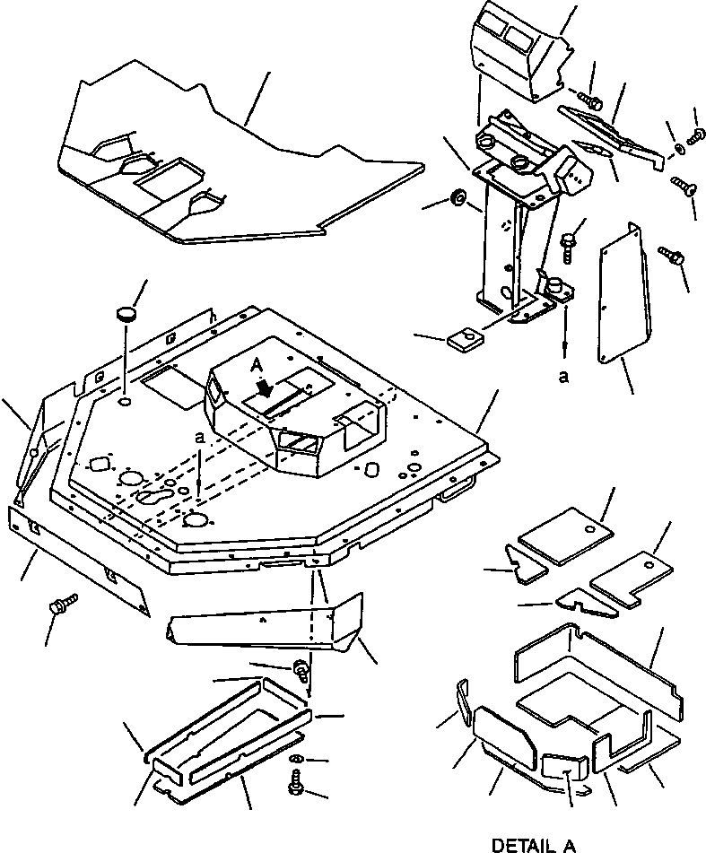 MAT, FLOOR - WITH CAB 421-925-AA20 KOMATSU