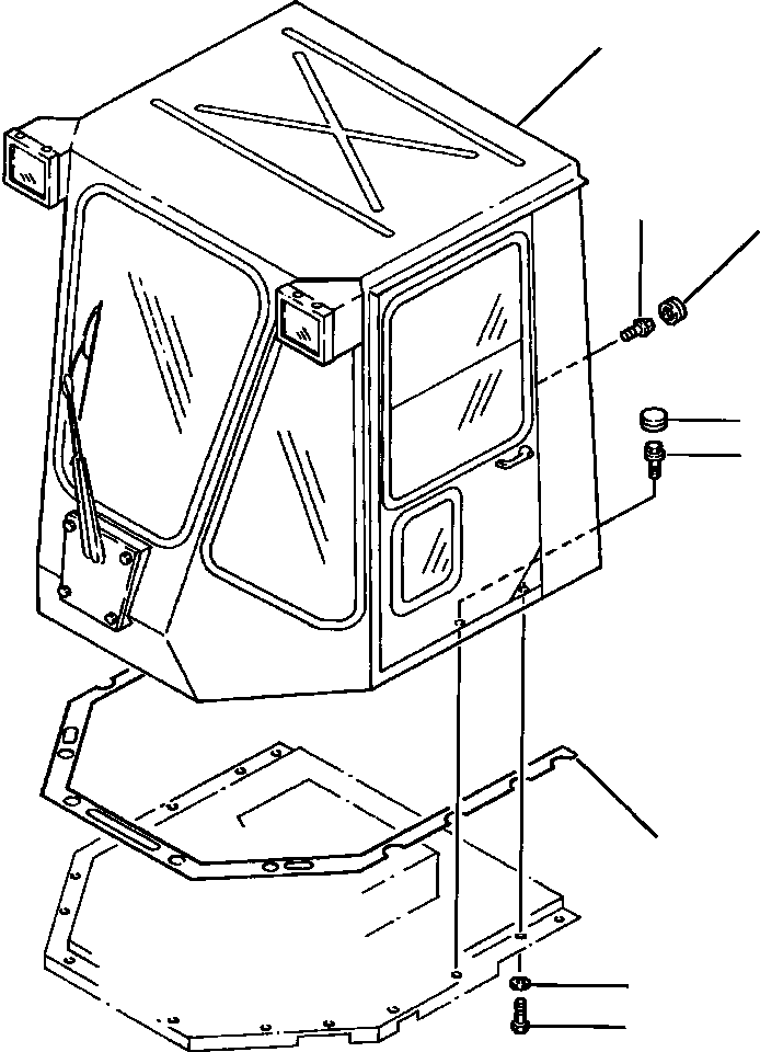SEAL, BETWEEN CAB AND FLOOR 421-925-A150 KOMATSU