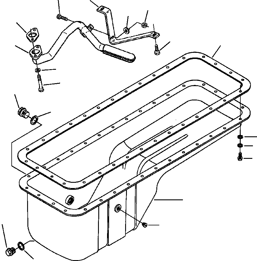 BRACE, TUBE 1241 280 H2 KOMATSU