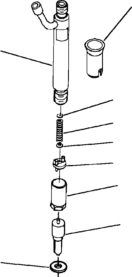 INJECTOR, FUEL 1294 837 H91 KOMATSU