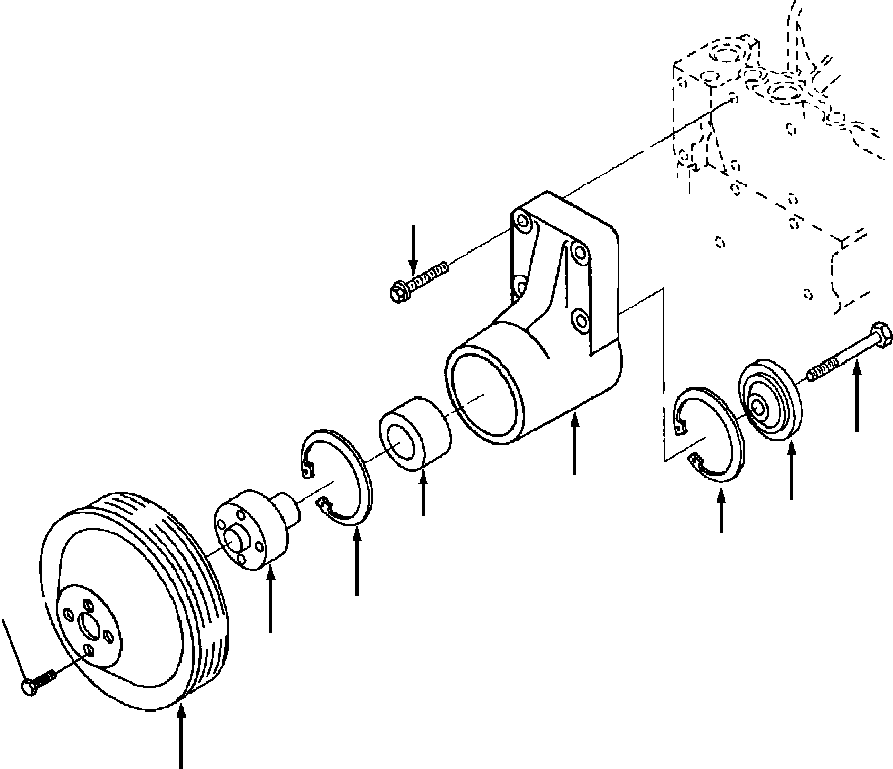 SUPPORT, FAN 1241 236 H92 KOMATSU