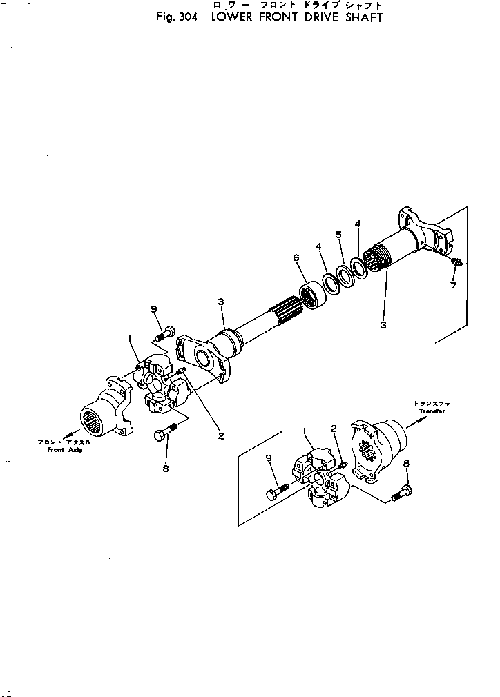 DRIVE SHAFT ASS'Y 381-981407-2 KOMATSU