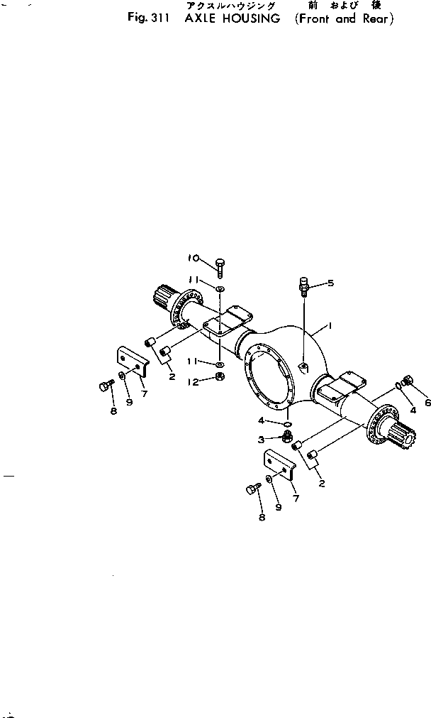 AXLE ASS'Y,FRONT 385-10169701 KOMATSU