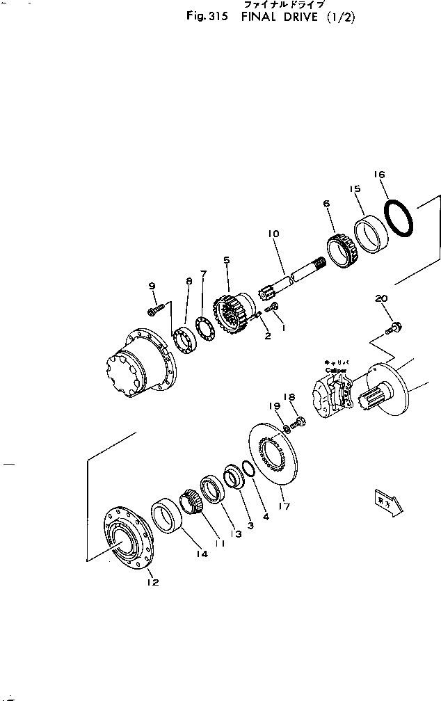 WHEEL HUB ASS'Y 385-10386471 KOMATSU