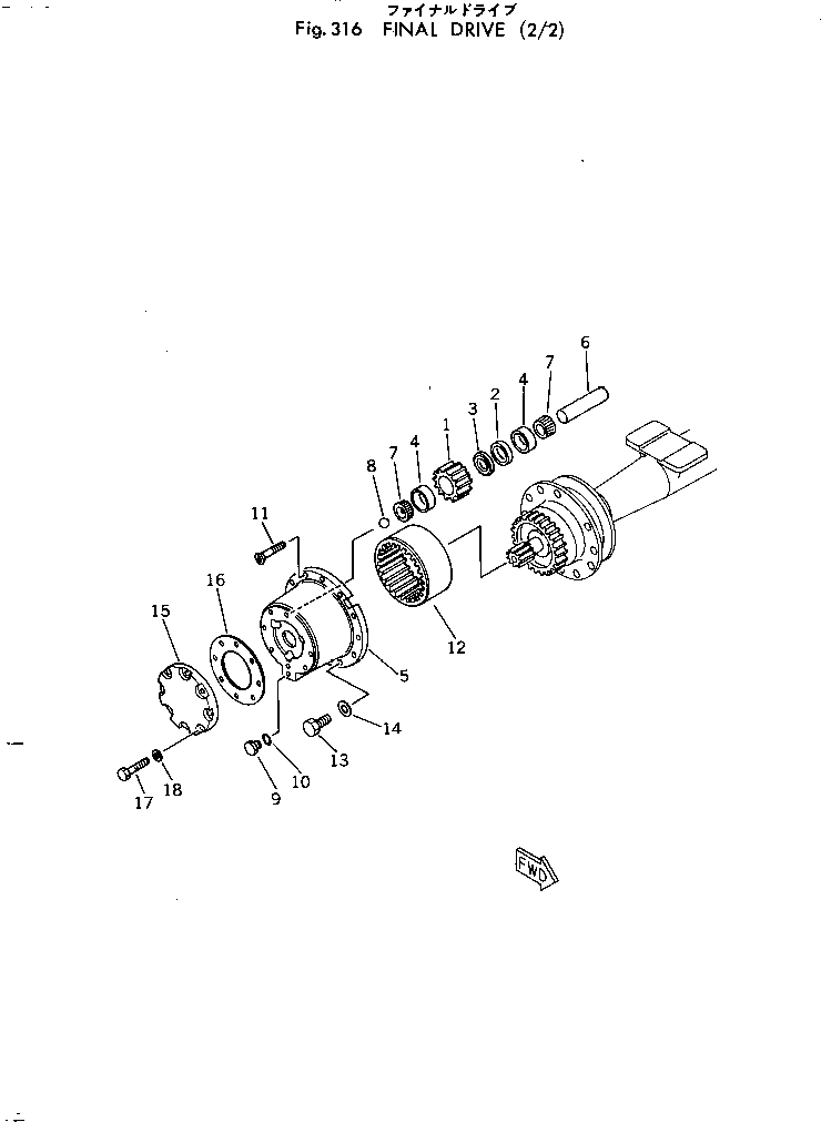 PLANET ASS'Y 385-11097591 KOMATSU