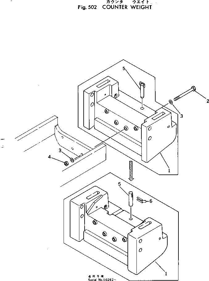 WEIGHT,COUNTER 385-10235222 KOMATSU