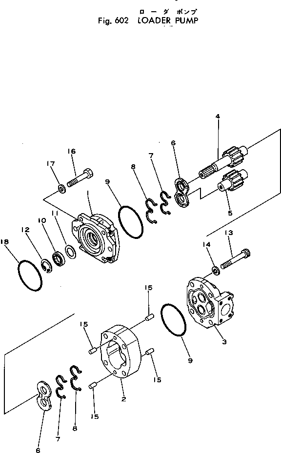 PUMP ASS'Y,LOADER 705-11-38000 KOMATSU