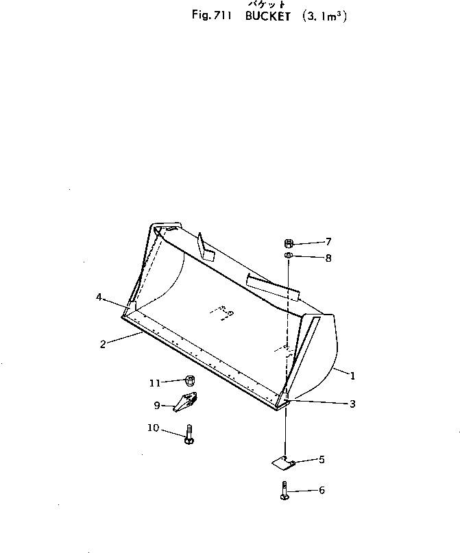 EDGE,CUTTING (WELDED) 385-10174581 KOMATSU