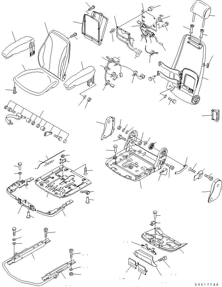 RAIL KIT 20K-57-32110 KOMATSU