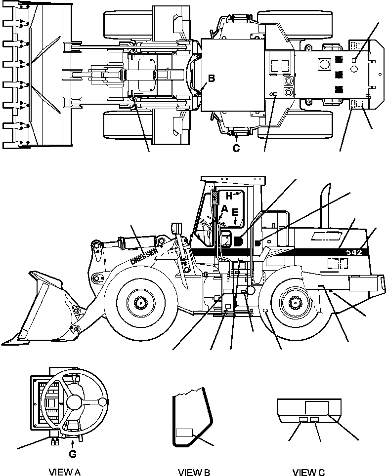 PRODUCT GRAPHIC - MODEL DESIGNATION 424-93-A1140 KOMATSU