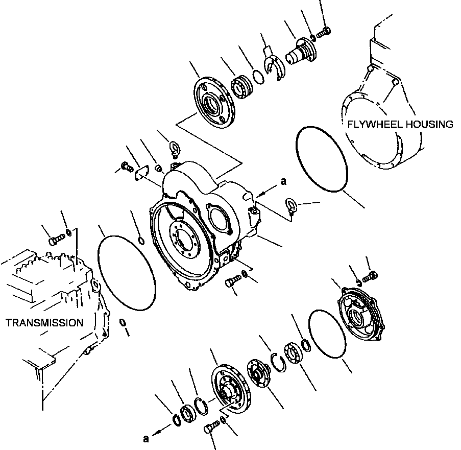 Гидротрансформатор в сборе 711-49-21002 KOMATSU