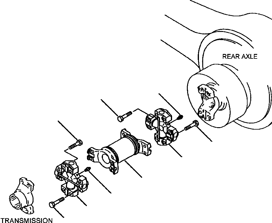 DRIVE SHAFT ASS'Y,REAR 424-20-14110 KOMATSU