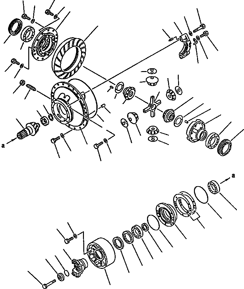 DIFFERENTIAL ASSEMBLY, REAR 424-23-11072 KOMATSU