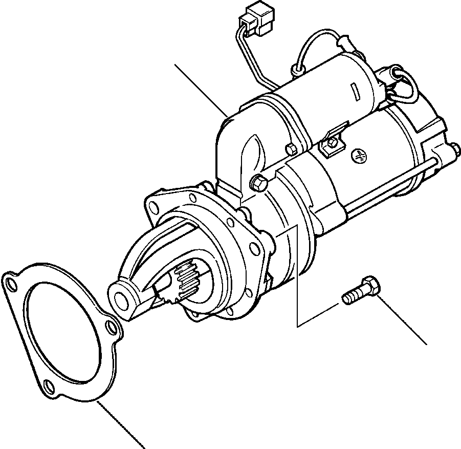 GASKET, CRANKING MOTOR 1211 455 H2 KOMATSU
