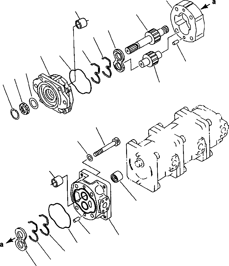 PUMP ASSEMBLY, HYDRAULIC - SAR 80/63/50/12 705-56-34100 KOMATSU
