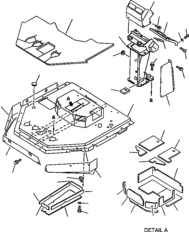 Коврик пола 425-54-12833 KOMATSU