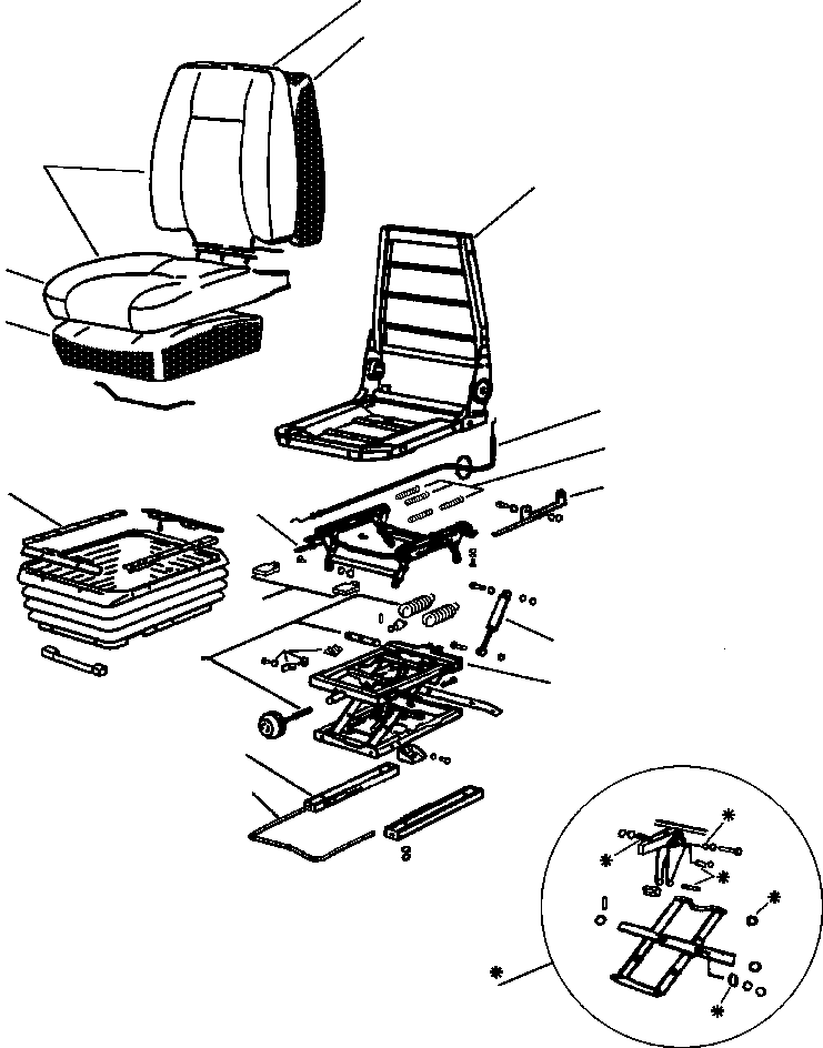 COVER, SEAT 423-57-A2430 KOMATSU