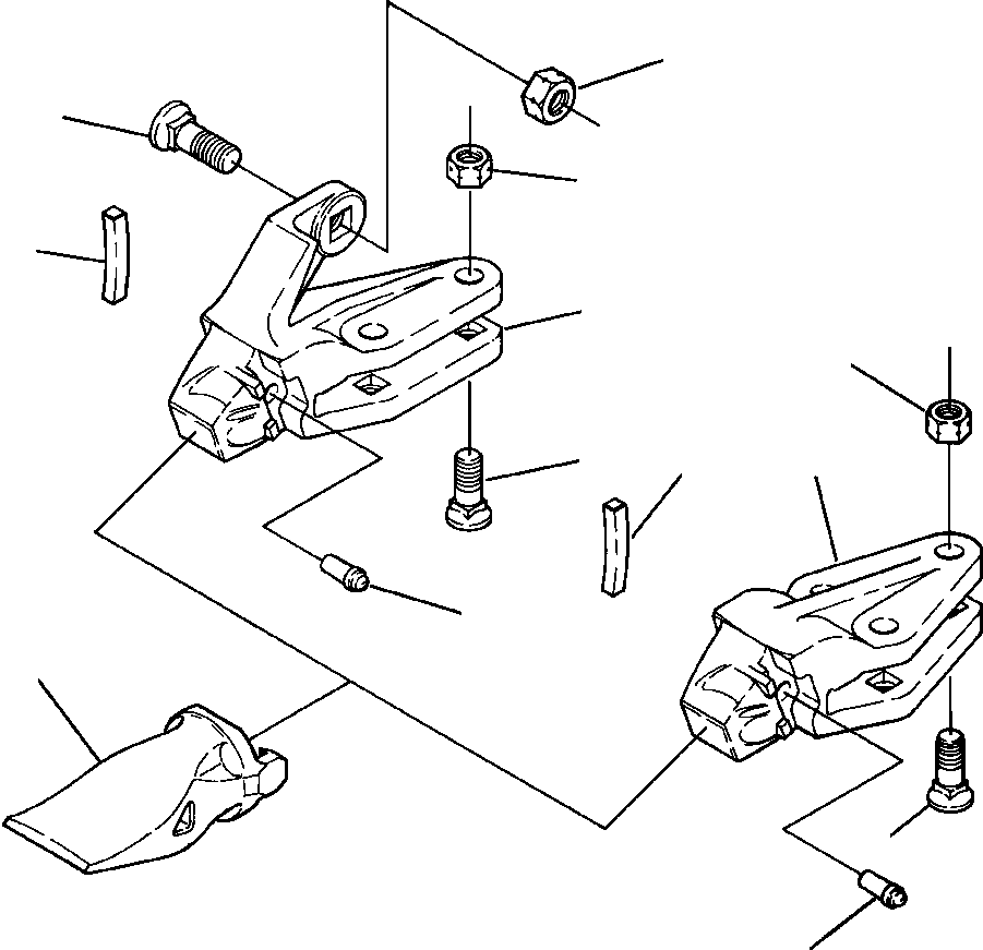ADAPTER, CENTER TOOTH 421-847-A110 KOMATSU
