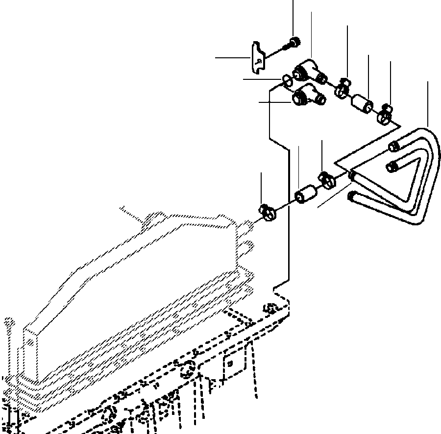 TUBE, WATER INLET 1294 858 H1 KOMATSU