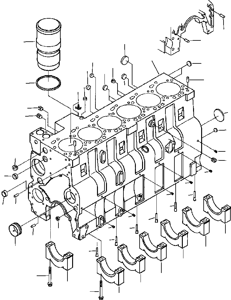 BLOCK ASSY, CYLINDER 1241 258 H92 KOMATSU