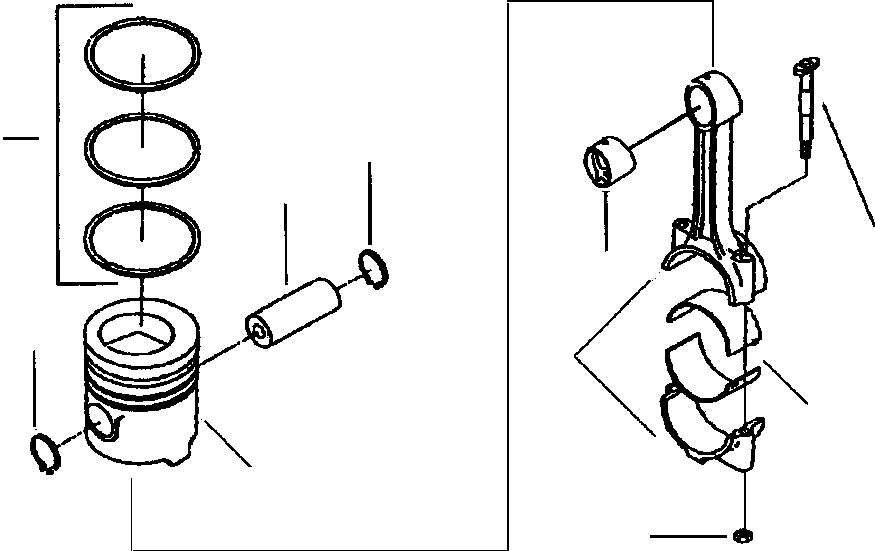 KIT, ENGINE PISTON 1295 693 H91 KOMATSU
