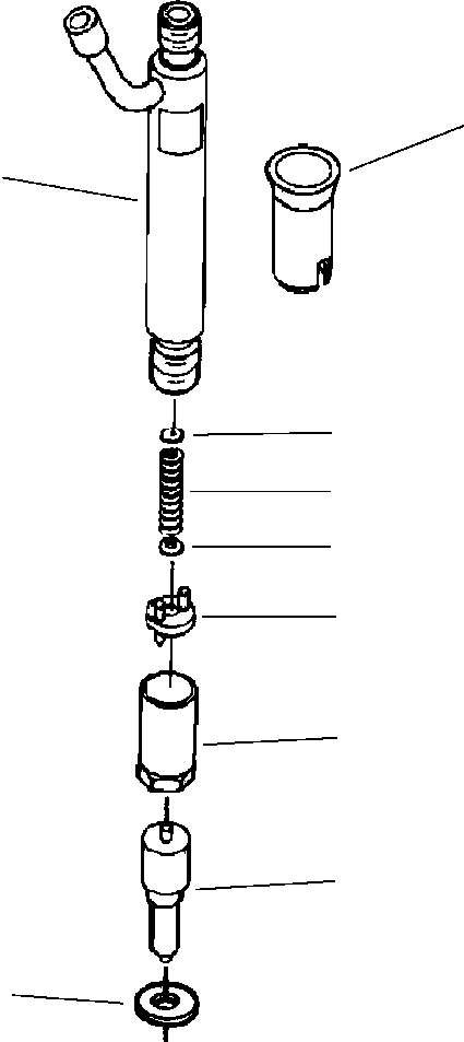 FUEL INJECTOR ASSEMBLY 1295 751 H91 KOMATSU