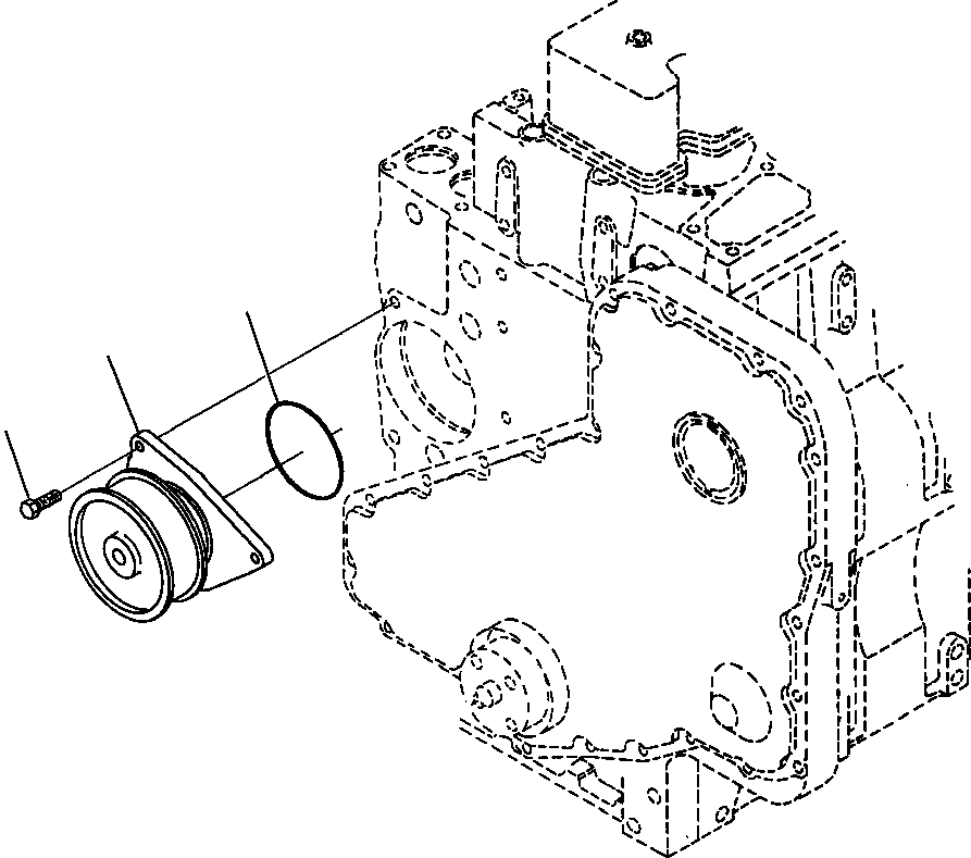 WATER PUMP ASSEMBLY WITH HARDENED PULLEY 6742-01-5040 KOMATSU
