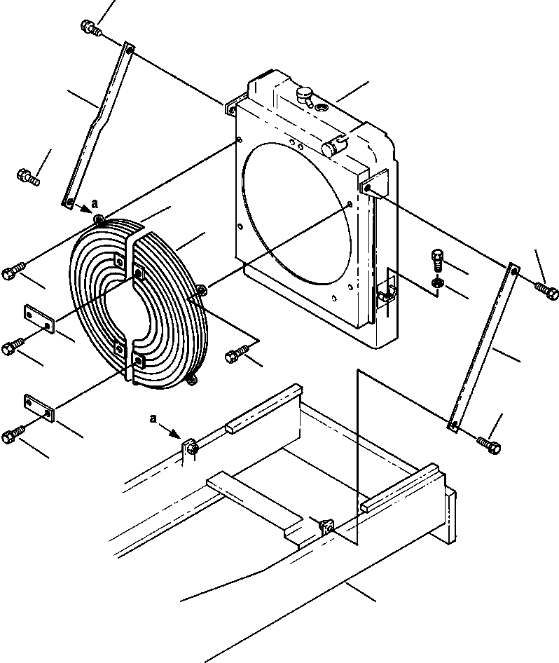 FAN GUARD, L.H 421-03-A1230 KOMATSU