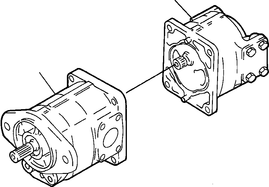 PUMP ASS'Y,(SAR50+20) 705-52-20240 KOMATSU