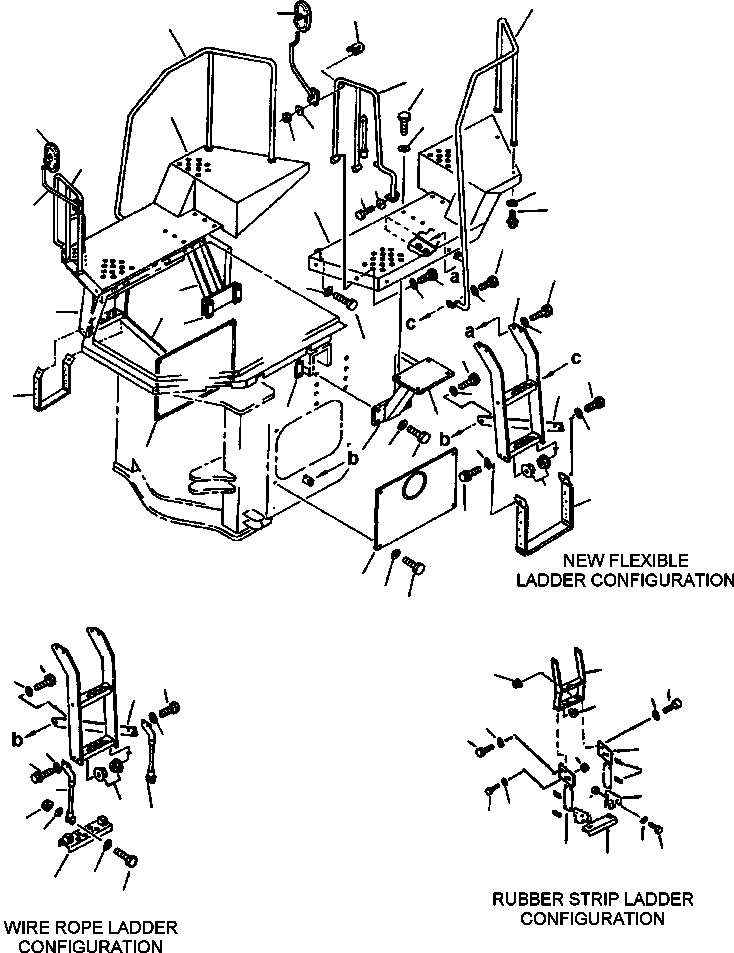 RAIL, HAND - L.H 424-54-14623 KOMATSU