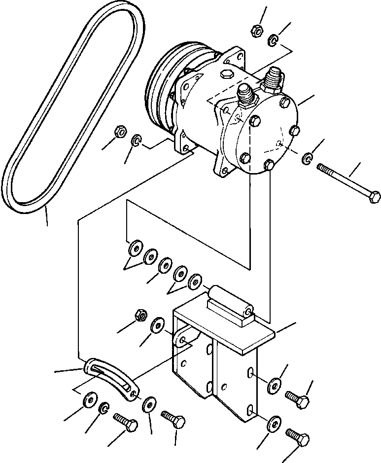 Клиновой ремень 421-963-A210 KOMATSU