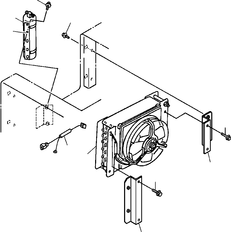 BRACKET, L.H 421-963-1340 KOMATSU