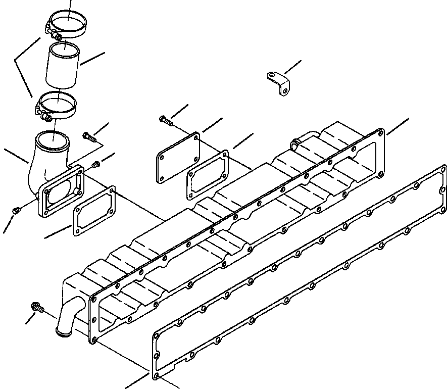 BRACE, TUBE 1295 258 H1 KOMATSU