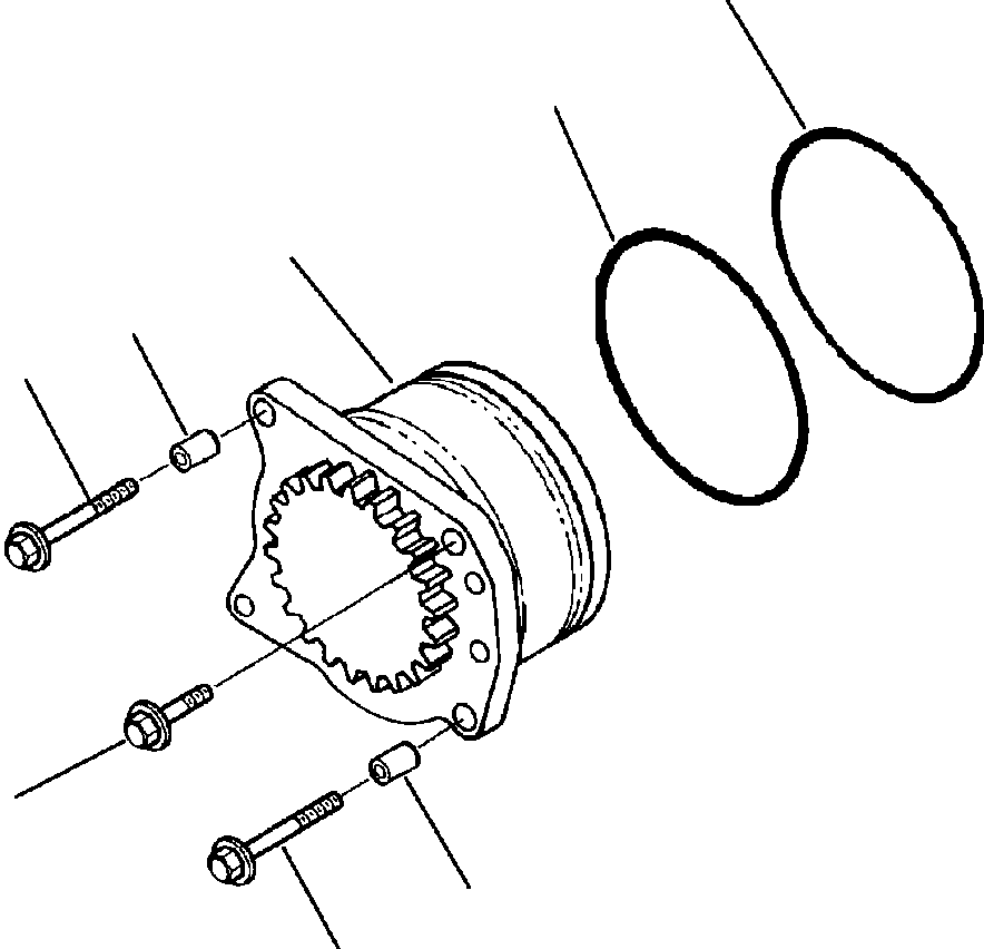 BOLT, FLANGE HEAD 1296 722 H1 KOMATSU