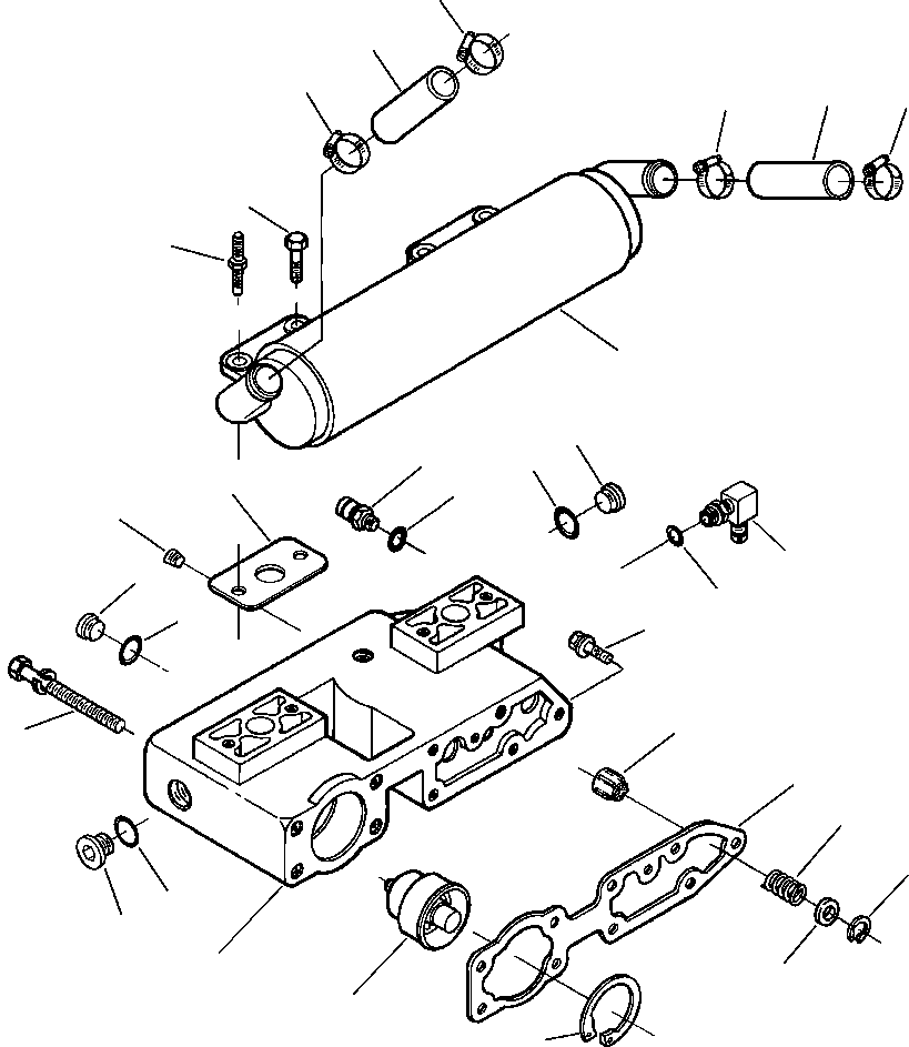 GASKET, OIL COOLER SUPPORT 1240 555 H2 KOMATSU
