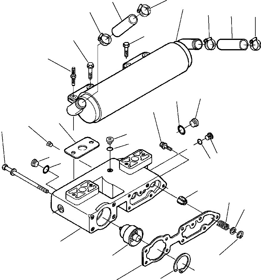 HEAD, LUBE OIL FILTER 6731-51-5180 KOMATSU