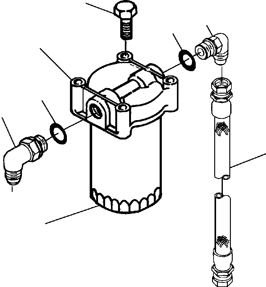 HEAD, FUEL FILTER 1246 290 H1 KOMATSU