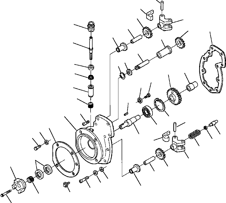 SHAFT, IDLER GEAR 1237 931 H91 KOMATSU