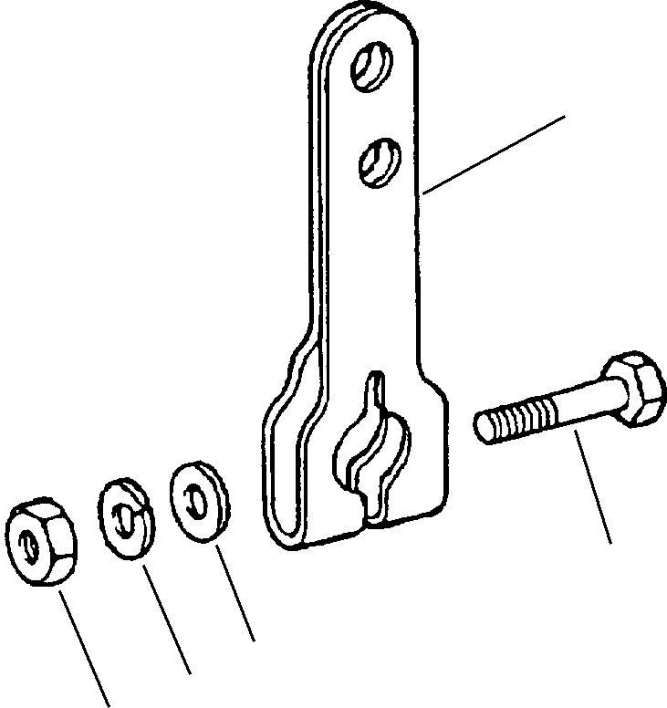 LEVER, THROTTLE 44 742 KOMATSU