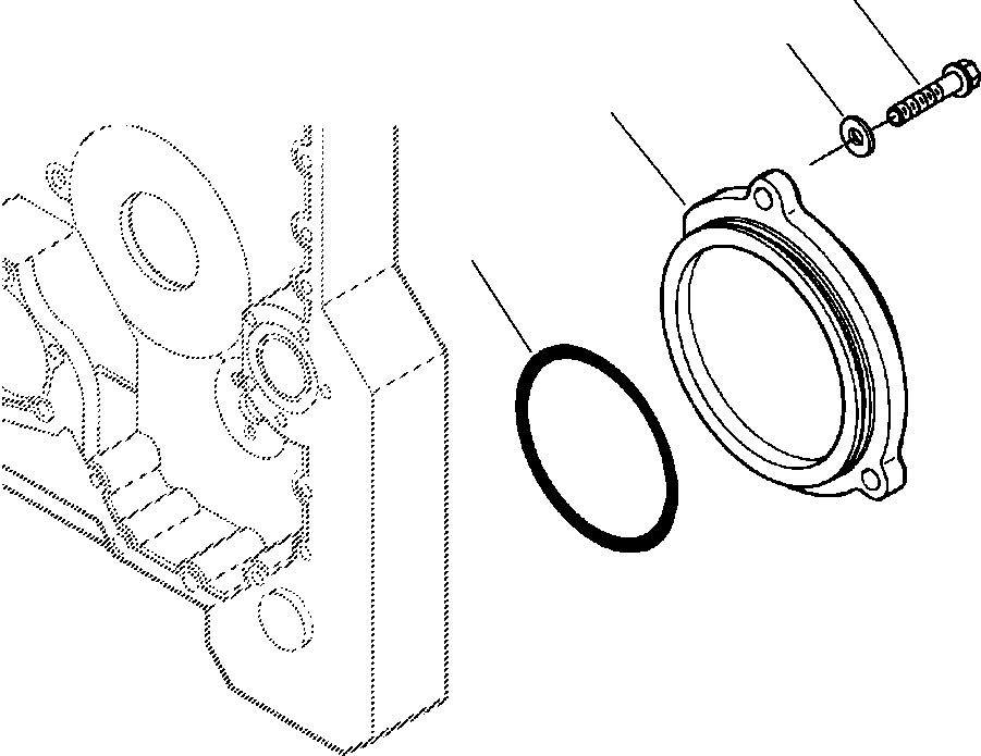 PLUG, GEAR HOUSING 1296 658 H1 KOMATSU