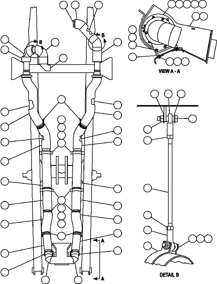 TUBE, EXHAUST - L.H. ED1801 KOMATSU